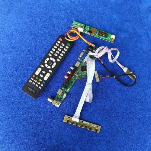 Signal Analog DIY kit LCD matrix drive board USB VGA AV HDMI-compatible 1CCFL 30Pin LVDS Fit LTN141XA/LTN141XB/LP141X13 1024*768