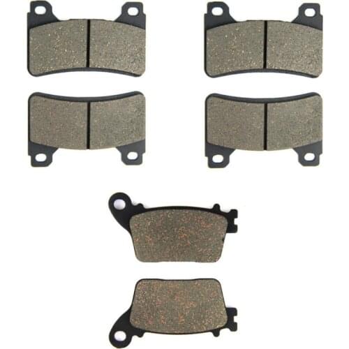 SOMMET Motorcycle Front + Rear Brake Pads Disks for Honda CBR600RR / RRA (07-16) / CBR600 RR / RA (ABS) (09-16) CBR 600 RR RA