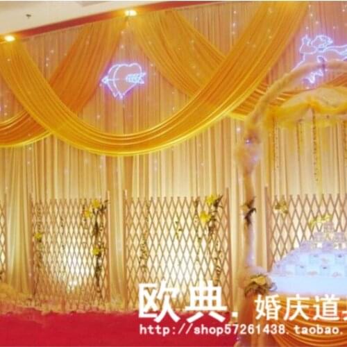 Wedding Backdrop for Wedding Decoration Wedding Drape and Curtain with Detachable Swag