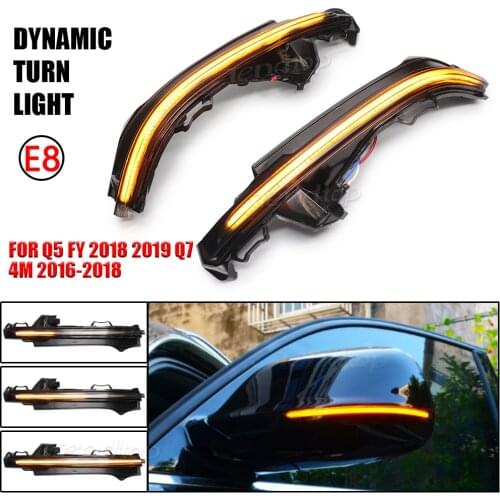 For Audi Q5 FY Q7 4M 2016 2017 2018 2019 LED Rearview Mirror Indicator Dynamic Turn Signal Light Side Mirror Sequentia Lamp