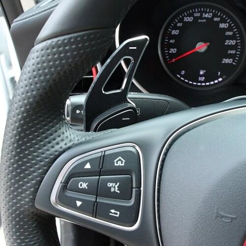 Car Steering Wheel Paddle Shift Extension Shifters DSG Car Sticker For Mercedes Benz GLE GLA CLS W205 W213 W246