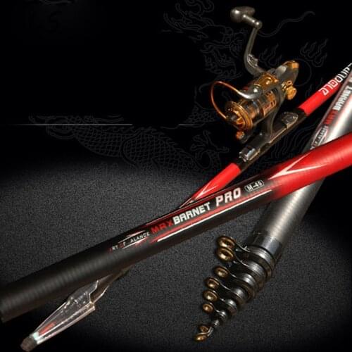 Fishing Rod Outdoor 2.4-6.3M Portable Telescopic Fishing Rod CNC Aluminum Fishing Pole Travel Sea Fishing Spinning Rod