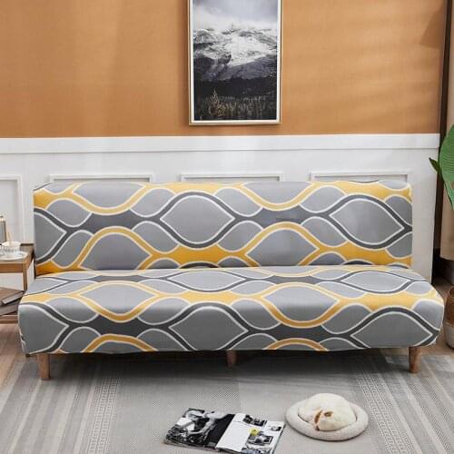 Universal Armless Sofa Covers for Living Room Elastic Slipcovers Couch Cover Stretch Sofa Towel Folding Modern seat slipcovers