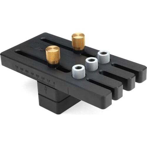 Wnew Dowelling Jig Drill Guide Tenon Pocket Hole Puncher Locator Wood Dowel Position Gauge Woodworking Tool Furniture Connecting