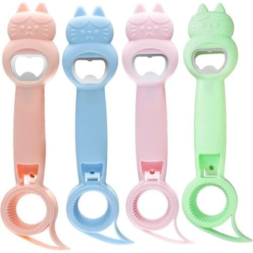 1pcs Four-in-one Bottle Opener Easy To Open Beverage Cans Screw Cap Screw Cap Beer Opener Can Opener Kitchen Gadgets