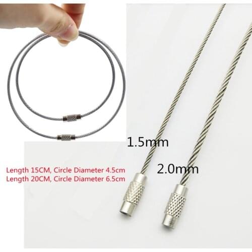 10Pcs Stainless Steel Portable Thread Ring Embroidery Storage Board Card Thread Organizer Sewing Tool Keychain Cable Rope Holder