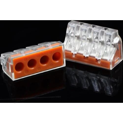 100PCS Quick Wiring Terminal Four-hole Quick Wiring Hard Wiring Terminal PCT-104