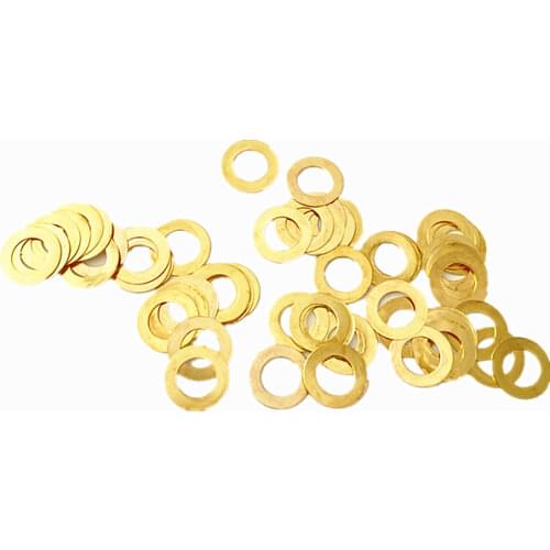 500PCS Gold Metal Ring DIY Clock Parts Metal Gasket Repair Kits Clock Replace Parts