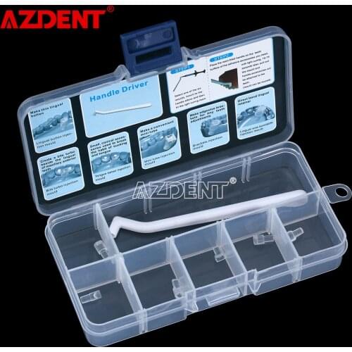 6pcs/Box Dental Mini Orthodontic Accessories Injection Mould Orthodontic Attachment Molding Abrasives with Handle
