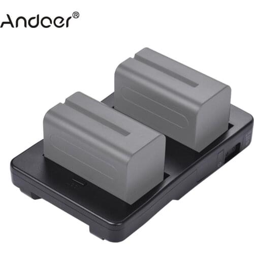 Andoer F2-BP NP-F Battery to V-Mount Battery Converter Adapter Plate Fit F970 F750 F550 fr Canon 5D2 5D3 DSLR Camera LED Monitor