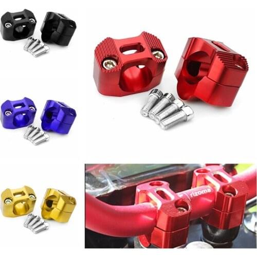 CNC Aluminum HandleBar Fat Bar Risers Mount Clamp Adaptor 22MM To 28MM For Dirt Bike Racing Motorcycle Enduro Supermoto MX ATV