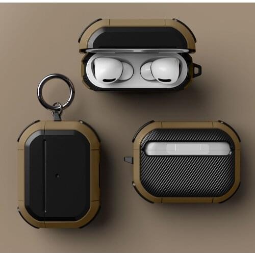 Case For Airpods pro Cover TPU PC Anti-fall Cover For Apple AirPods 3 2 1 pro Case Accessories Wireless Earphone With Keychain