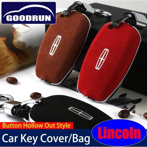 Car Key Cover For Lincoln CORSAIR AVIATOR NAVIGATOR Keychain Holder Organizer Housekeeper Interior Exterior Car Accessories