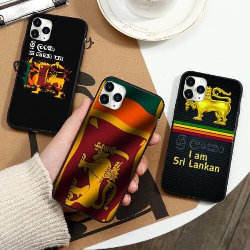 Sri Lanka flag design pattern Phone Case for iPhone 11 12 pro XS MAX 8 7 6 6S Plus X 5S SE 2020 XR mini luxury cover funda
