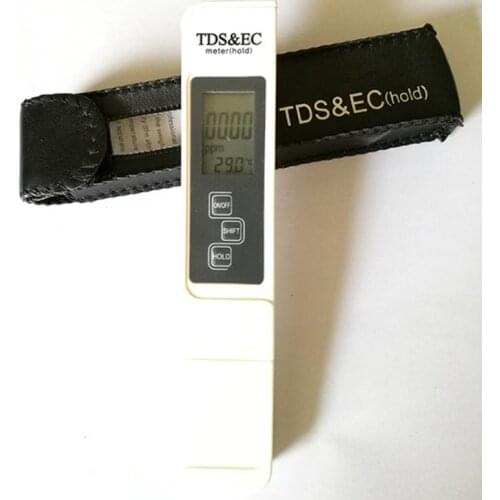 DHL 50pcs TDS EC Meter Temperature Tester Pen 3 In1 Function Conductivity Water Quality Measurement Tool TDS&EC 0-5000ppm SN2393