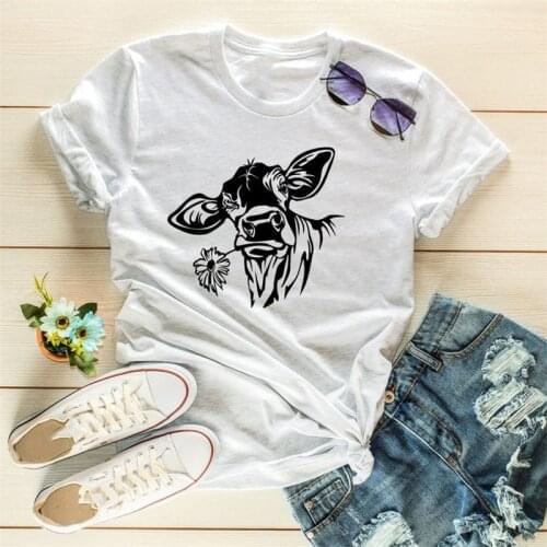 Plus Size 5XL Round Neck Short Sleeve Graphic Animal Print T-shirts Women Casual Tee Top Female Fashion Summer Clothes Tshirts