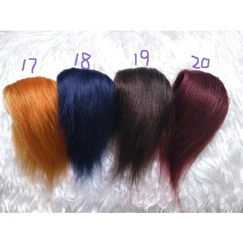 G10X016-1 children handmade toy 1/6 1/4 1/3uncle Doll wig BJD/SD doll props Accessories colorful DIY silver purple soft wig 1pcs