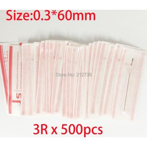500pcs/Lot 3R 0.3*60mm Makeup Eyebrow Needles Sterilized Permanent Makeup Needles Tattoo Needle For Permanent Makeup Eyebrow-D0