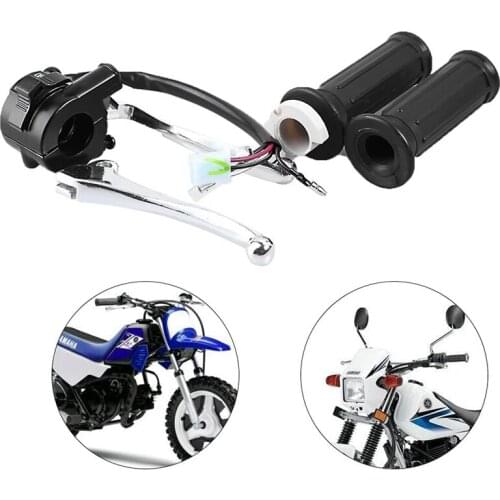 Motorcycle Handlebar Cover Throttle Seat Cable Switch Handlebar Clutch Lever for Yamaha PW50 Y-Zinger 1981- 2014