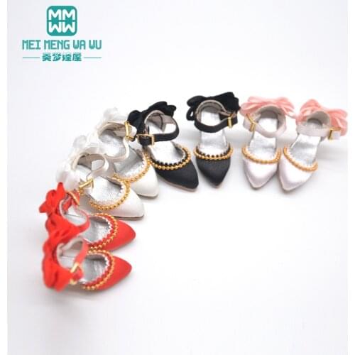 Mini toys doll shoes fashion Satin high heels fits 28-30cm blyth Azone OB23 OB24 dolls