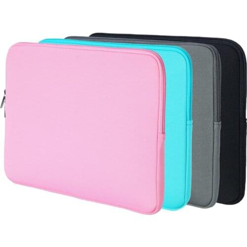 Soft Laptop Bag for 11 13 15 Sleeve Case Cover Computer Waterproof Shockproof Zip Laptop Notebook Sleeve Bag Protection Case