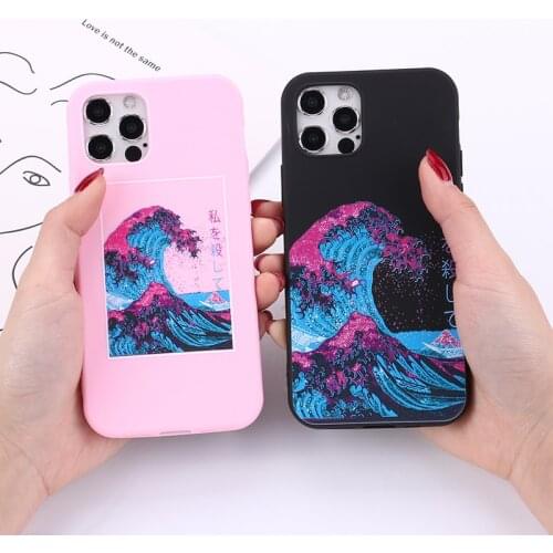 The Great Wave off Kanagawa Soft Matte Phone Case Cover Capas Fundas For iPhone 12 Mini 11 Pro Max 7Plus 7 6 6S SE2020 XS Max