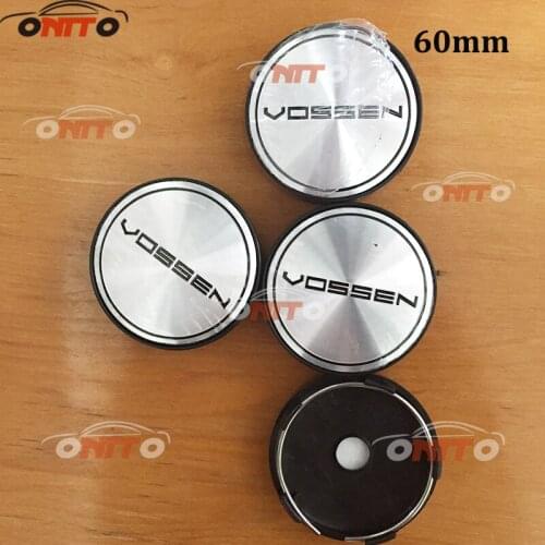 100pcs/lot For VOSSEN Sticker 56mm 60mm Car Wheels Center Caps Emblem Badge Wheel Covers Hub Caps Sticker Auto Refit Decal