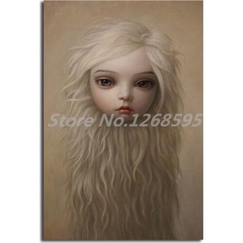 Mark Ryden Fur Girl Wall Art Poster And Print Canvas Painting Decorative Picture For Kitchen Bedroom Home Decor Artwork