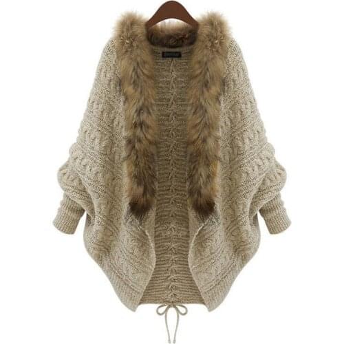 Teenager Girls Clothing Knitted Sweater Big Girl Cardigan Jacket Coats Fur Collar Knit Jacket children Fashion Apparel 14-20T