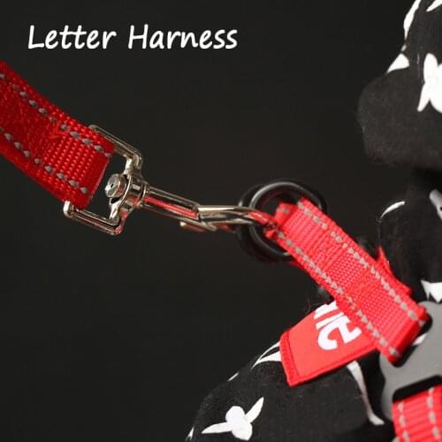 Pet Dog Harness Leash Set For Small Large Dogs Cats Puppy luxury Reflective Pet Nylon Walking Out Lead Harness Dog Accessories