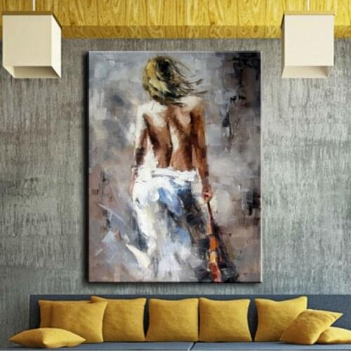 Professional Artist 100% Handpainted High Quality sexy girl Oil Painting on Canvas Abstract picture wall art for home decor