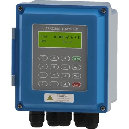 Free Shipping Professional High Precision Ultrasonic Flow Meter Wall Mounted Liquid IP67 Protection Tester Flow Meter Transducer