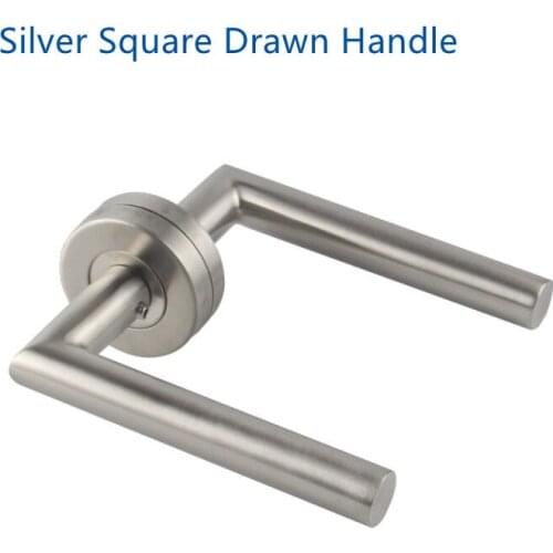 1set Door Knob Door Handle Stainless Steel Lock Interior Home Door Handle Lock Durable Adjustable Latch Security WC/PZ/BB