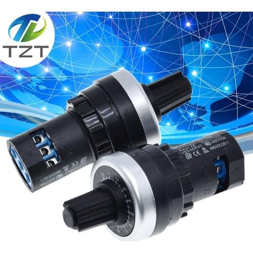 TZT LA42DWQ-22 1K 2K 5K 10K 22mm Diameter Pots Rotary Potentiometer Converter Governor Inverter Resistance Switch