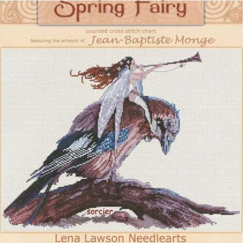 Fairy on the Big Bird Spring Fairy 47-38 Cross Stitch Set Cross-stitch Kit Embroidery Needlework Craft Packages Fabric Floss