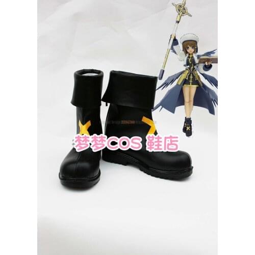 Magical Girl Lyrical Nanoha As Hayate Yagami Anime Characters Shoe Cosplay Shoes Boots Party Costume Prop