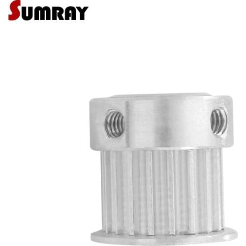 SUMRAY 3M 18T Timing Pulley 4/5/6/6.35/7/8/10mm Inner Bore Toothed Pulley Wheel 11mm Belt Width for 10mm Width Timing Belt 2pcs