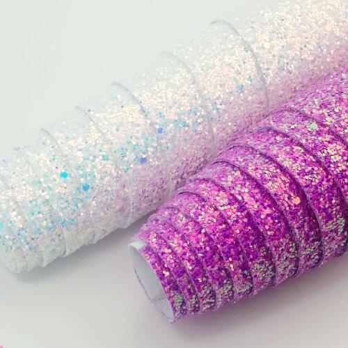 Diamond gold onion sequins leather thick fabric designer fabric clothing bag dazzling color fluorescent Glitter 135x30cm