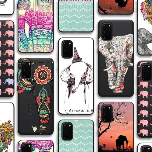 Elephant Art Funda Case for Samsung Galaxy S21 A51 S20 A50 A71 A70 A12 A21S S10 S9 S8 A20 S10e Note 20 10 Plus Ultra Lite TPU