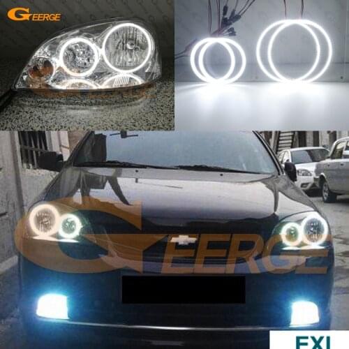 For Chevrolet Lacetti Optra Nubira 2005 2006 2007 2008 2009 Ultra bright SMD LED Angel Eyes halo rings Day Light Car Accessories