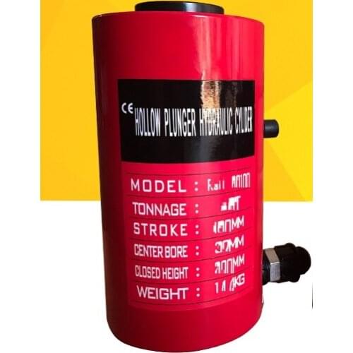 60T,100MM electric hydraulic jack with center hollow, industrial grade lifting jack, heavy duty electric tool