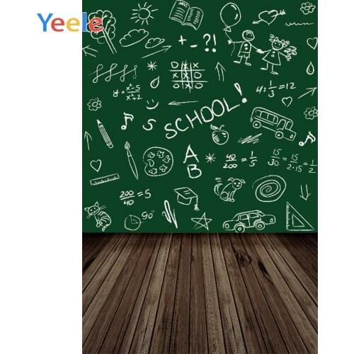 Yeele Back To School Student Portrait Photographic Backgrounds Chalk Word Blackboard Baby Photography Backdrops For Photo Studio