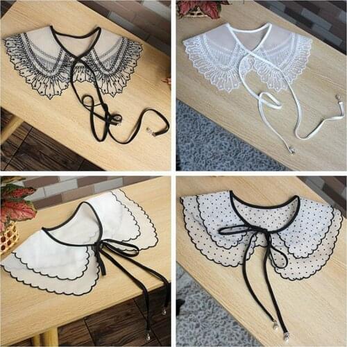 Nice Trendy Women Wild Lace Collar Travel Camping Shopping Beach Sunscreen Shawl Girl Personalized Decorative Accessories