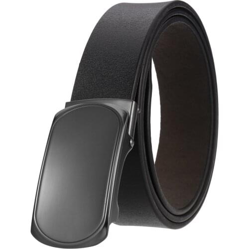 New Mens Leisure Business Belt Toothless Automatic Buckle Belt Men Belts for High Quality Designer Belts LY136-21788-1