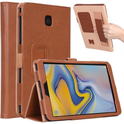 Luxury Business PU Leather Case For Samsung Galaxy Tab A 8.0 T387 T387V 2018 8.0 inch Funda Cover SM-T387 Tablet Case +Pen