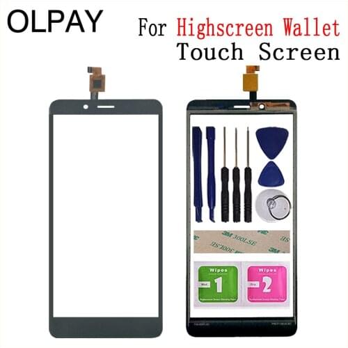 5.5'' Mobile Phone Touchscreen For Highscreen Wallet Touch Screen Glass Digitizer Panel Lens Sensor Glass Free Adhesive