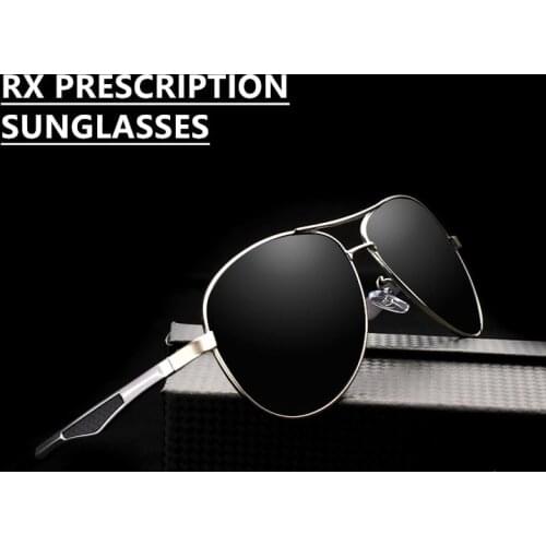 Aluminium Magnesium Alloy Metal Frame Sunglasses Men with Myopic Optical Polarized HMC Lenses KD-101 Series