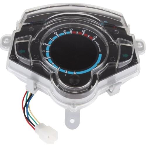 Motorcycle Scooter Moped LED Speedometer Tachometer Odometer Light Gas Gauge