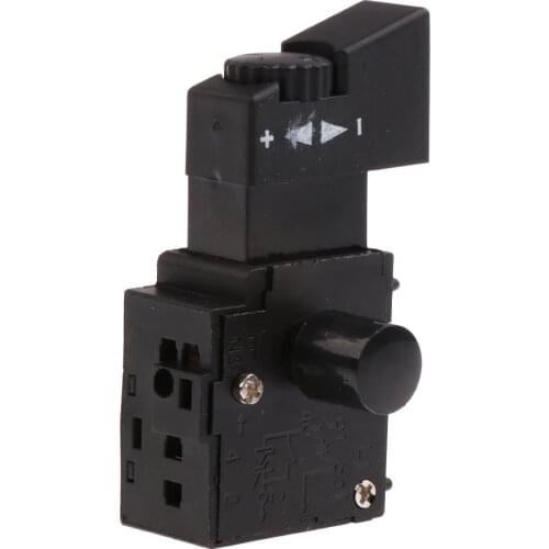 FA2-6/1BEK Black Lock On Power Tool Push Button Tool Electric Hand Drill Speed Control Trigger Switch AC 250V # 3
