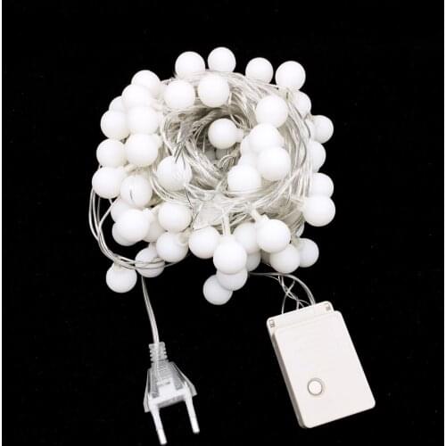20/50/100 Balls LED String Lights 5M/10M Outdoor Christmas Garland Light Fairy Holiday Wedding Party Decoration Lamp 110v 220v